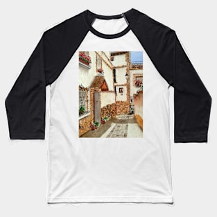 White houses on the Camino de Santiago Baseball T-Shirt